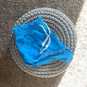 Blue lounge/comfy shorts. Size small.